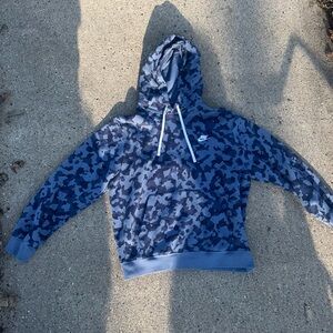Blue Camouflage Hoodie